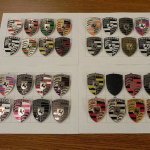 PORSCHE custom livery hood crests